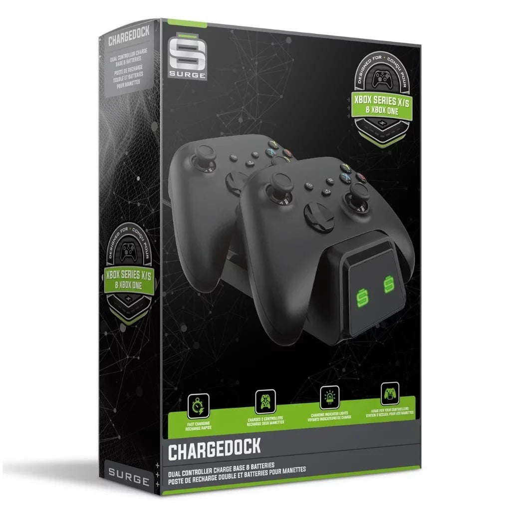 Base Wireless Cleaning Shock - Bundle - Dual Surge Cable Charge Series Controller Extra with Microfiber CHARGEDOCK and Console Blue Digital 512GB S Cloth Battery/Charge with Powerpack Xbox