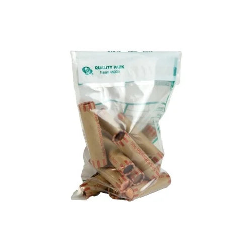 grade White 9" x - Length 6" Park Width Cash 100/Pack Bags - Transmittal Transporting Redi-Strip with -