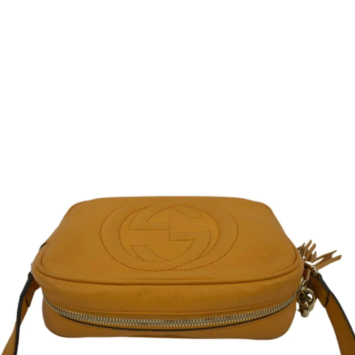 Soho Orange Crossbody Leather 308364 Disco Camera Bag Pre-owned