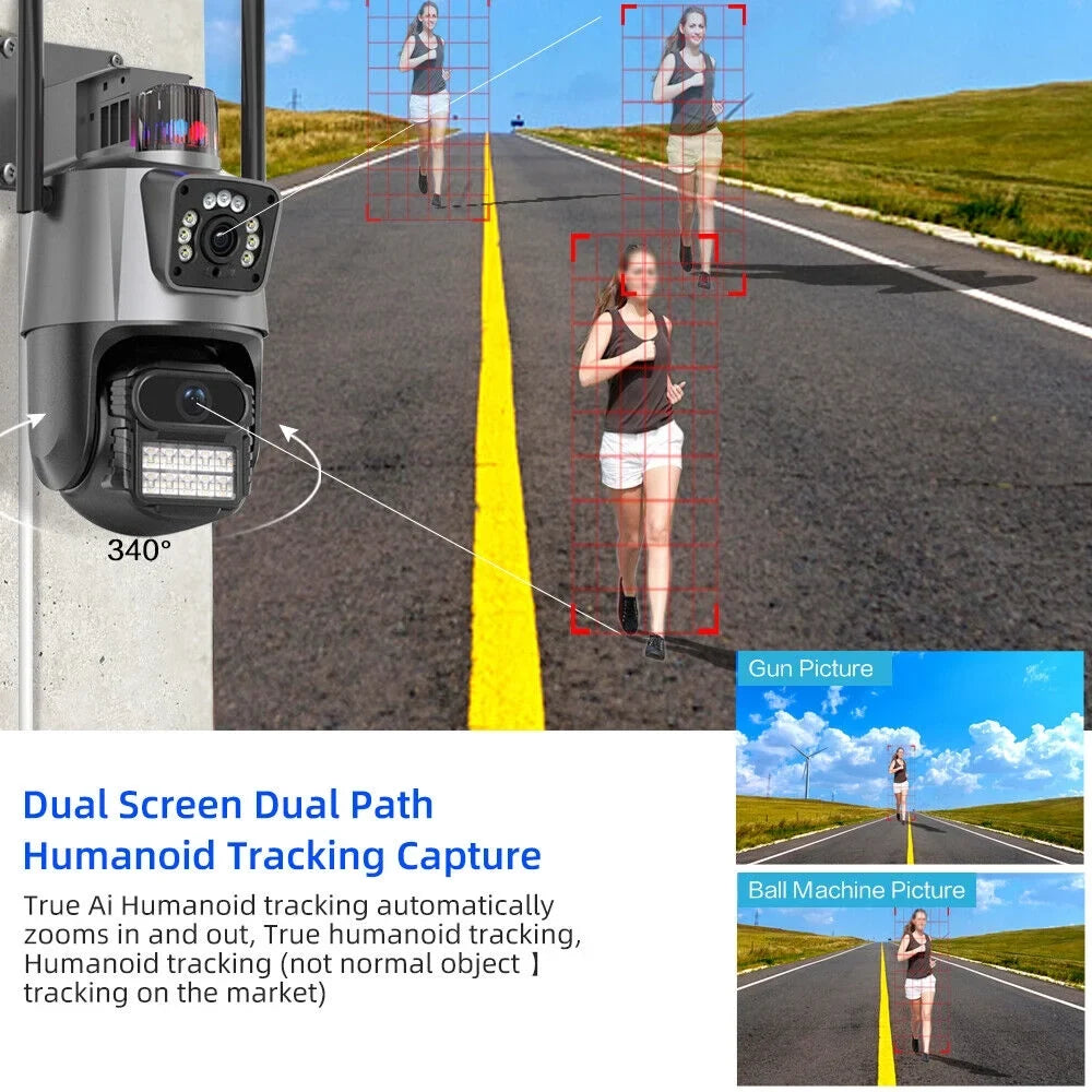 exterior Card Audio Antenna Two-Way TF Camera Dual Slot IP66 Waterproof Real-time Enhanced HD 1080P