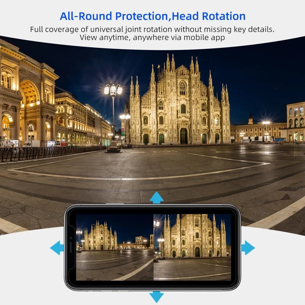 exterior Card Audio Antenna Two-Way TF Camera Dual Slot IP66 Waterproof Real-time Enhanced HD 1080P