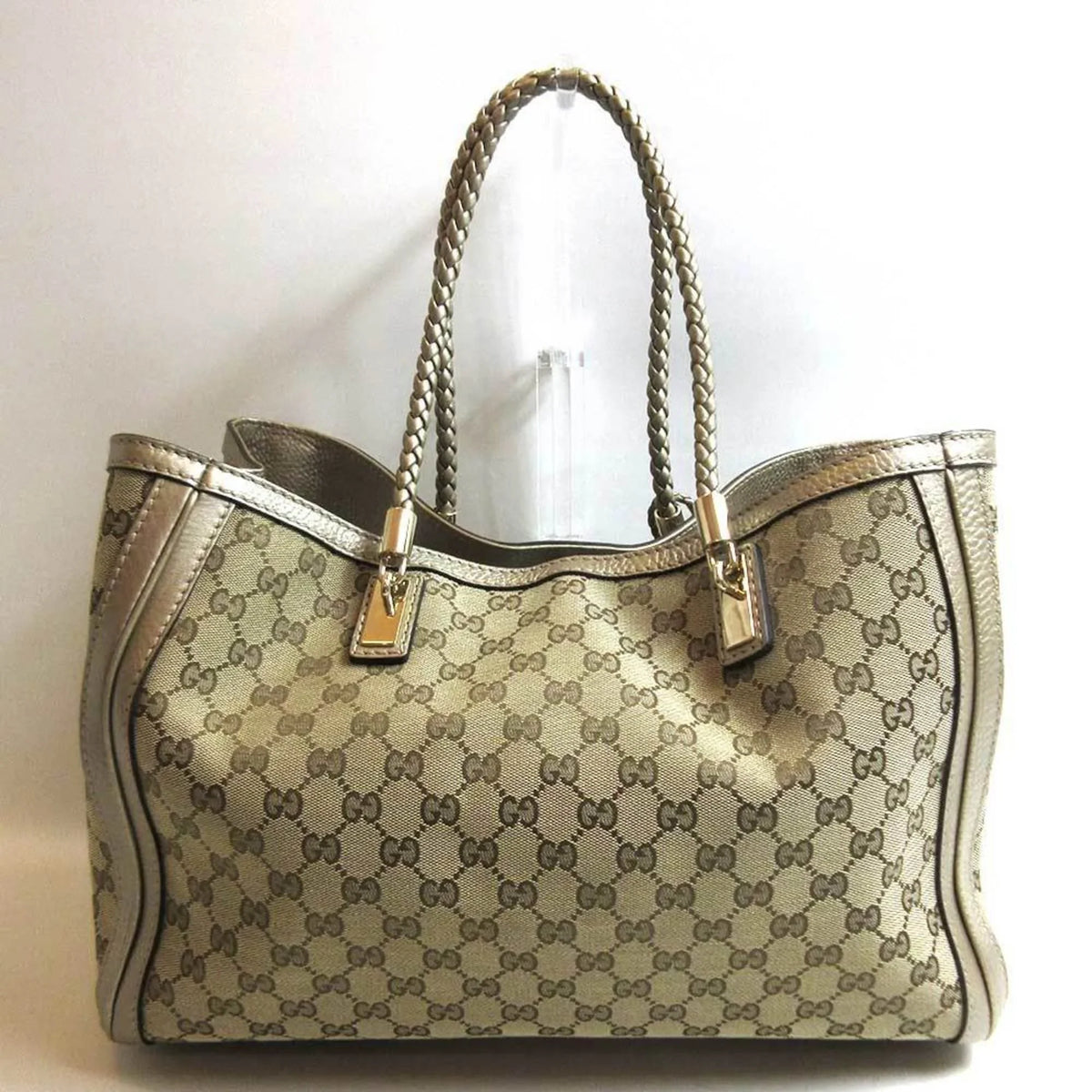 shoulder bag (Good) Vera GG 269945 tote bamboo canvas Pre-Owned