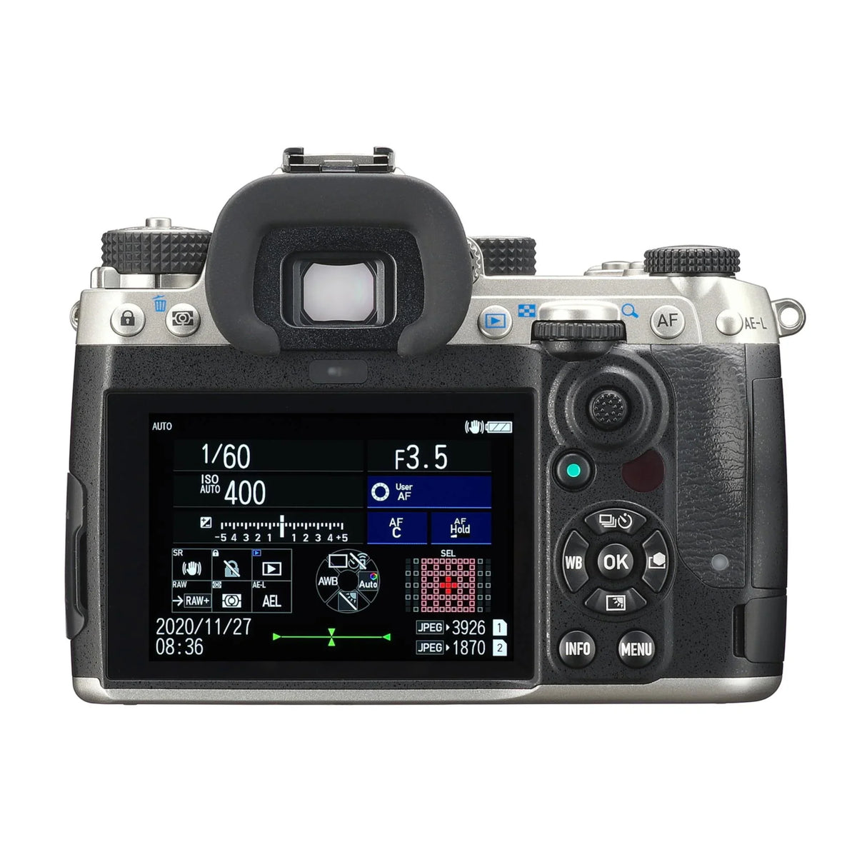 (Silver) SD Bundle and Mark Body Pentax Accessory with GB III K-3 64 Camera