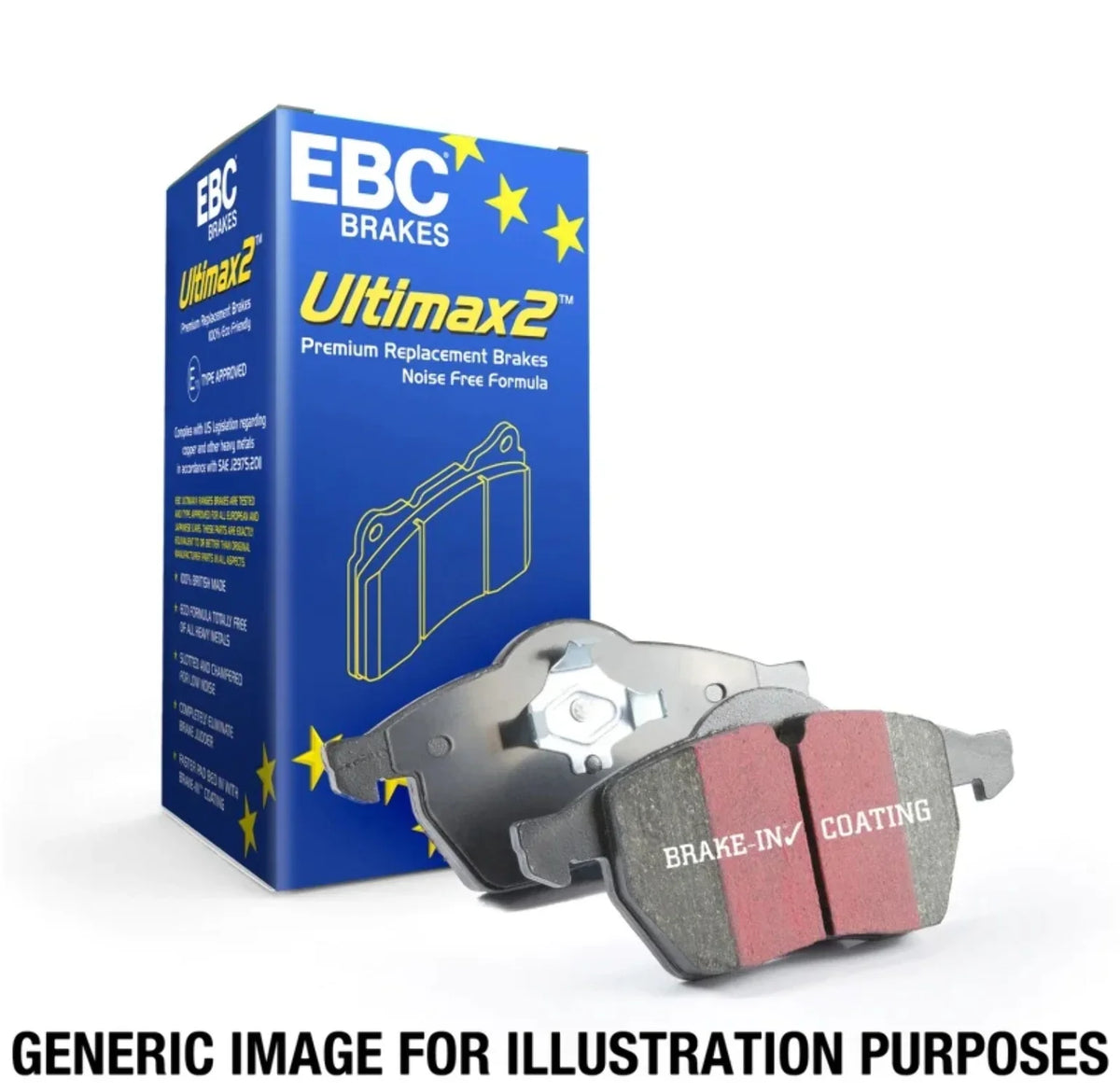 Ultimax2 CR-V HONDA 1.5 CIVIC, 2012-2021 13-15 Pads Acura Front Hybrid EBC 2012-2016 HONDA select: ILX Fits Brake