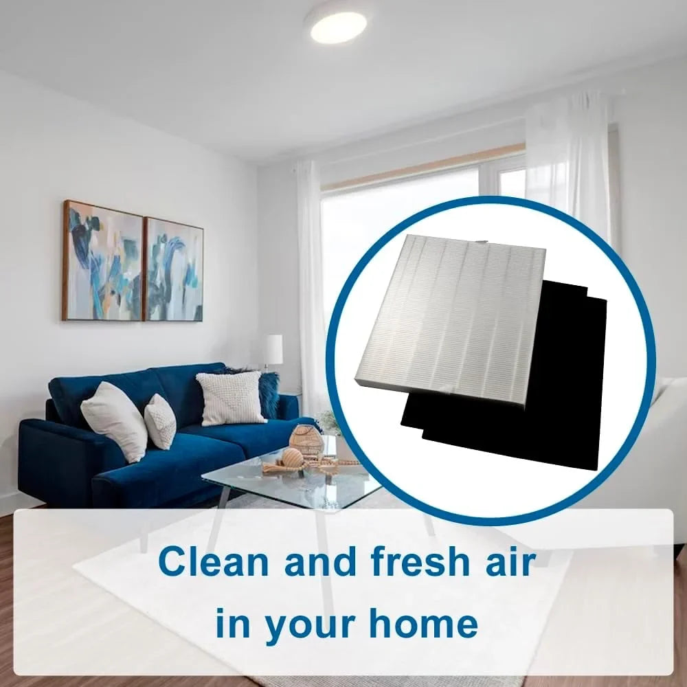 Coway Activated Replacement + AP1512HH Airmega AP-1512HH Pre-Filters Airmega True 200M HEPA 4 Air Compatible Filter 3304899, HQRP Part with Carbon AP-1518R 2 Purifier, Mighty, Filter