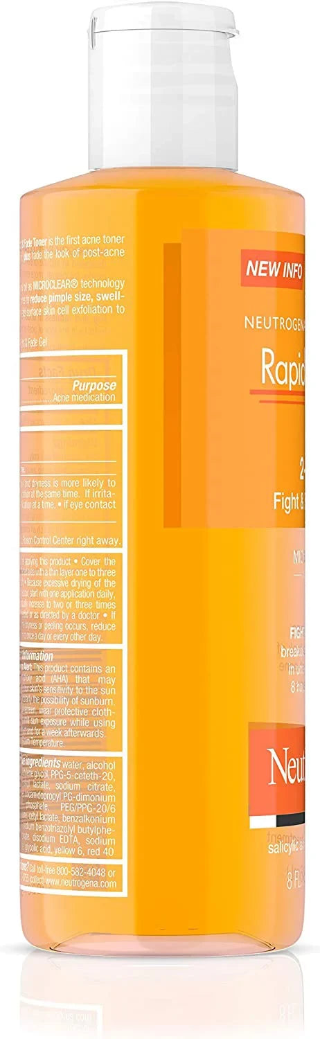 2) Toner Clear oz 2-in-1 Fade Rapid (Pack Fight & 8 of Neutrogena