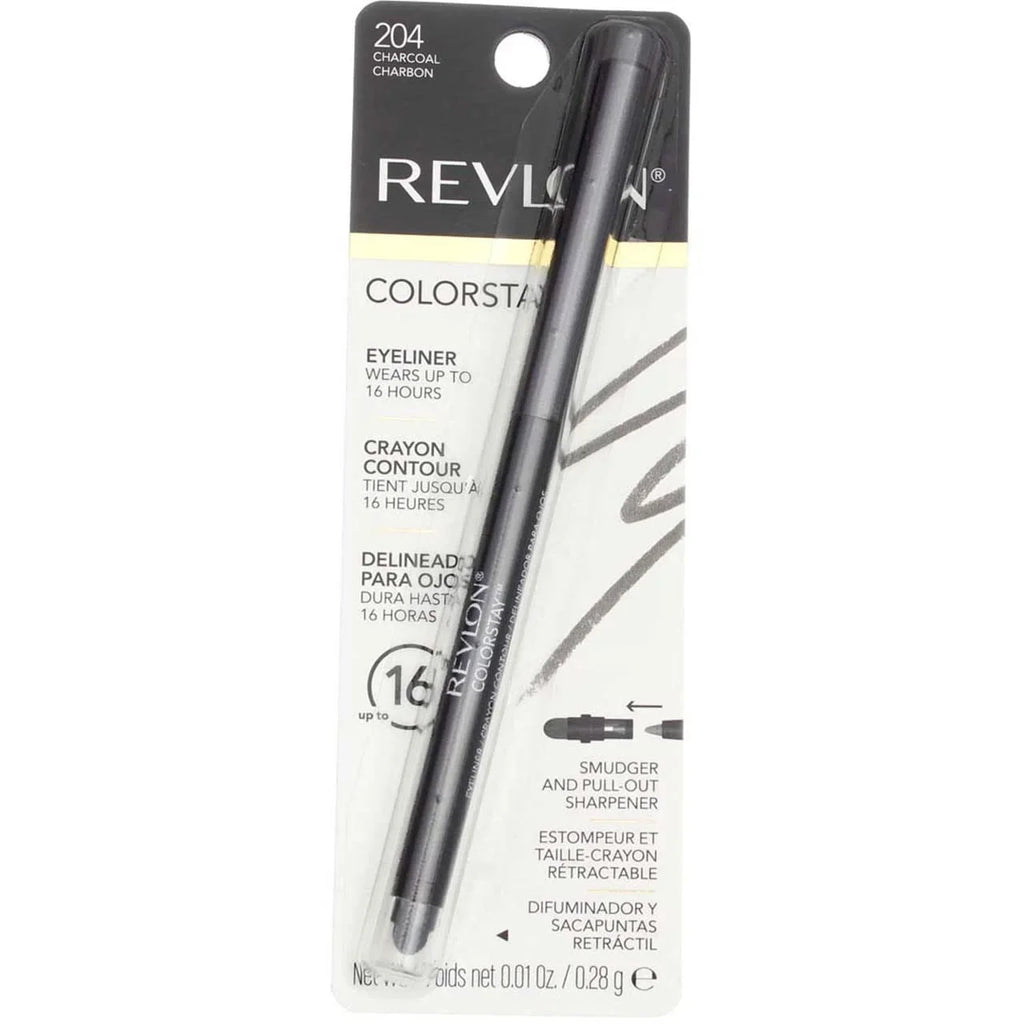 Colorstay 0.01 (Pack Charcoal [204], Eyeliner Pencil, Revlon Oz Of 4)