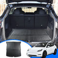 Mat Accessory Tray , 2020 7-Seat Tesla Black Liner Tesla Rear Cargo Fit for climate Cargo Model Y Trunk All Cover Y 2020 SUV Model Floor