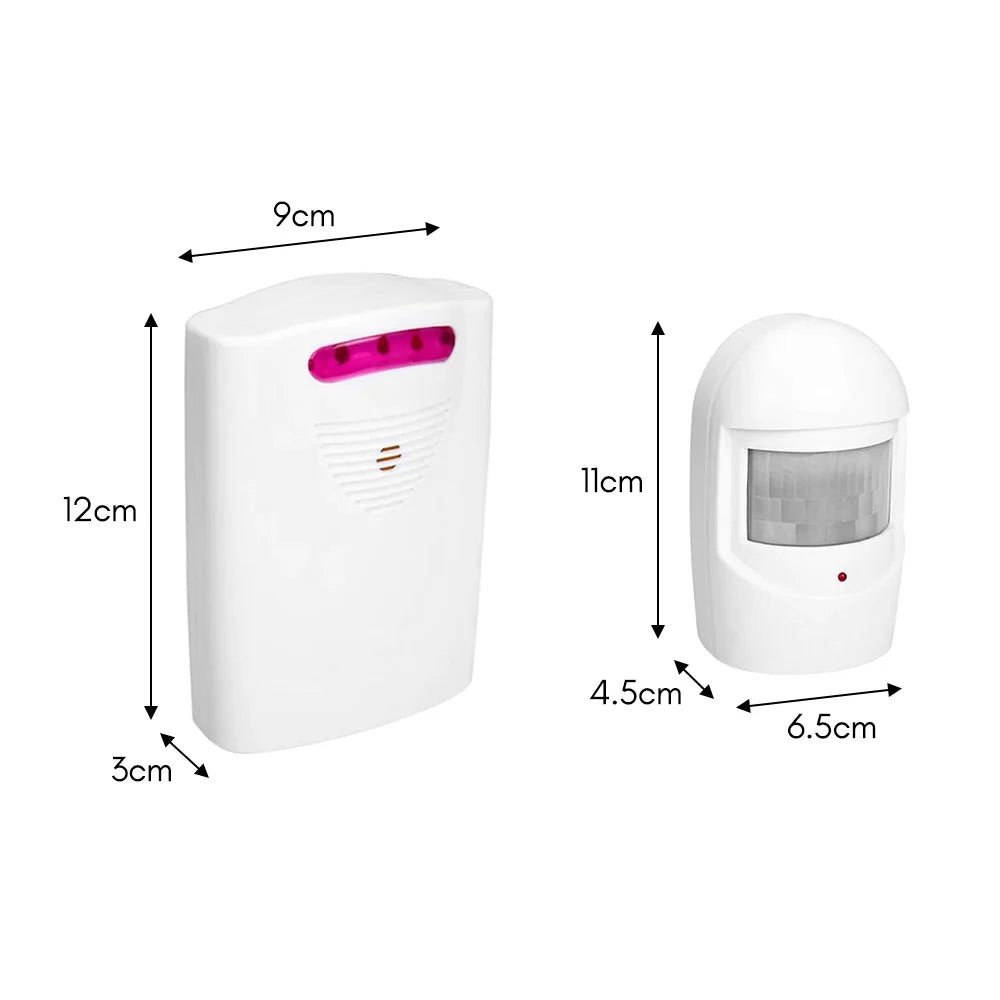 Use Wireless Receiver Multifunctional for IR Sensor 2 Driveway exterior Andoer Doorbell Alarm Alarm Home 1 Motion Transmitters