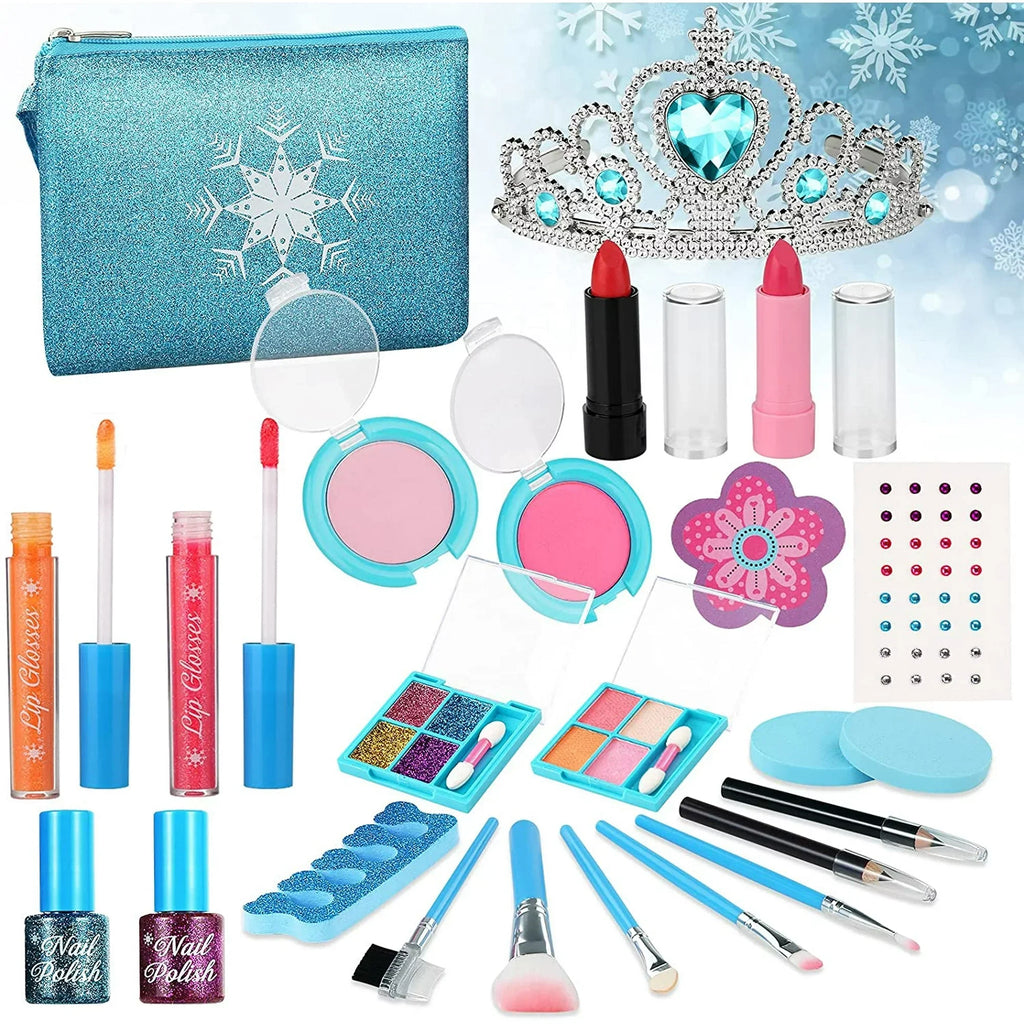 Princess Set Makeup 3 Children Girl Cosmetic Girls 12 Makeup Washable 9 Play 10 Kids, 5 Toys Birthday Girls, for Makeup for Case 11 7 Makeup Years Girl, Kit 4 Real with Kit Old 8 for 6 for Kids