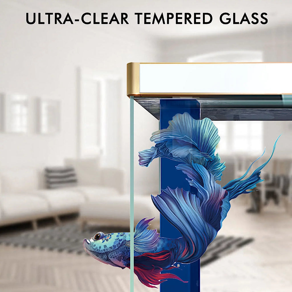 Tempered Aquarium 100 Gallon All-in-one Black Glass Aqua Dream