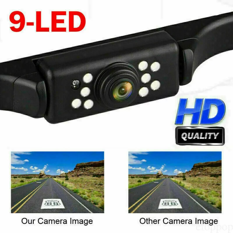 Night Car Parking Kit 4.3" View Camera Mirror System Reverse Rear Vision Backup