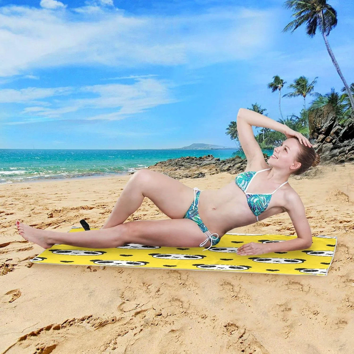 Swim Dry Oversized Multipurpose Thin Free Sand Quick Lightweight Towel Towel, Yoga Microfiber Towel Blanket, Bath Panda Bestwell Beach Pool Shower 30”X60” Towel