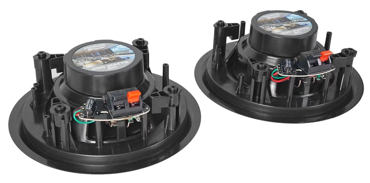 Black 8" Ceiling Amp+(4) Home 5 Bluetooth Receiver Speakers SINGMIX Rockville