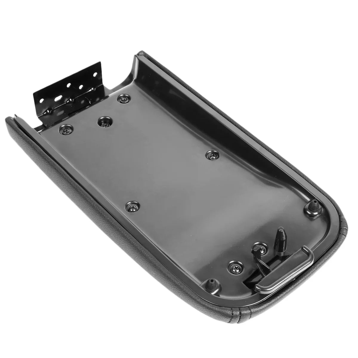 For GMC w/Latch 03 Leather 07 Envoy ZTL-Y-0054 Lid Rainier 08 Armrest Assembly Chevy 04 Buick [Black] Center Trailblazer DNA 05 Console 2002-2009 Motoring 06