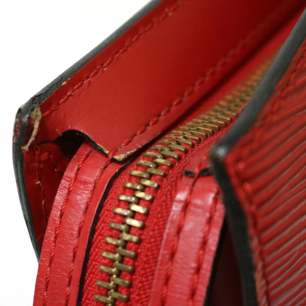 Epi Handbag (Fair) M52277 Red Pre-Owned Leather Sun Jack Castilean Ladies