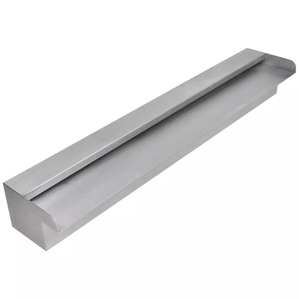 Waterfall SpillwayPatio Slide 23.6" With ,23.6 Pool X Pool Pool (w Waterfall Pond Waterfall X 4.5 Stainless Above Inches 23.6 X Waterfall Andoer 4.5 Steel Pond Feature Pool X Spillway Steel