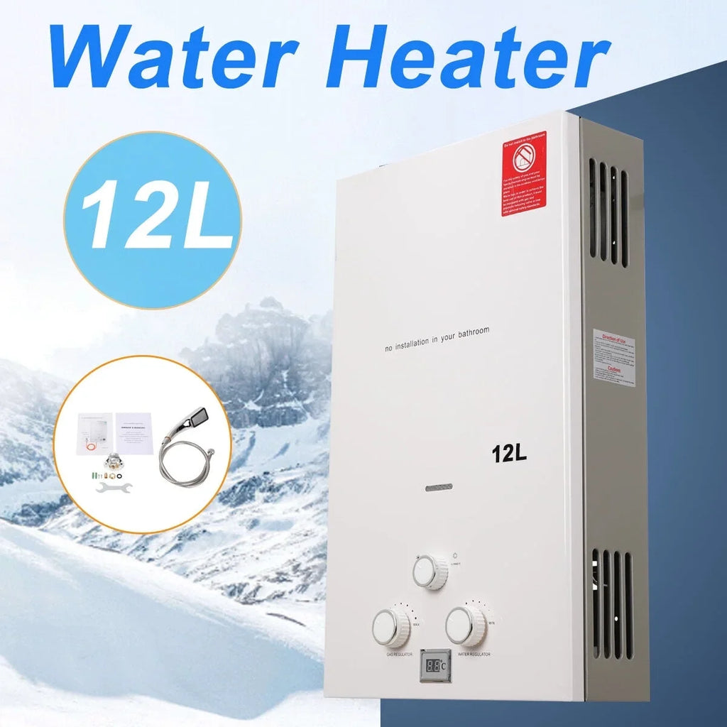 Gas liquid Tankless Camping Boiler Portable Gas NICCOO LPG exterior 12L Heater Propane