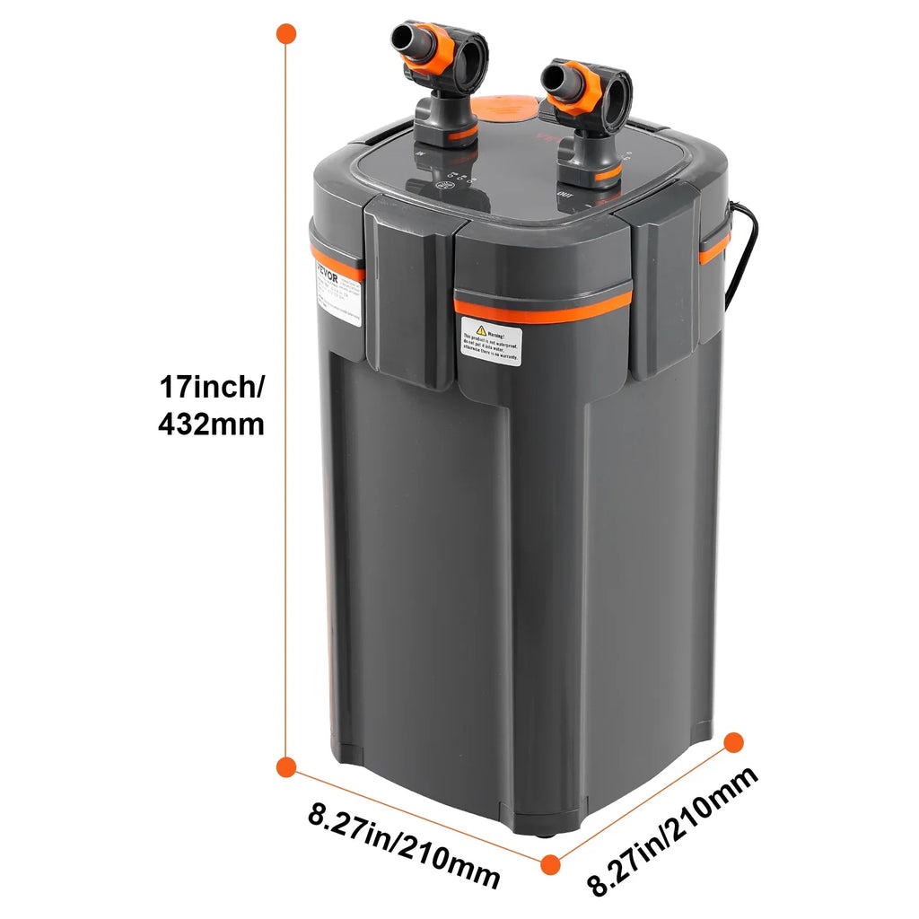Gallon 12w 100 SKYSHALO Tank Lamp Filter Aquarium UV Canister Fish Quiet