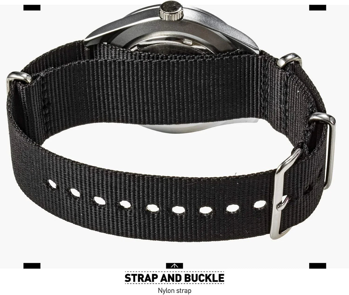 Work Hr exterior Field Tactical Army Wrist Men Casual Military Waterproof 12/24 Mens Sport Black Watches Watch, Day Wristwatch, Analog Band for Date Nylon