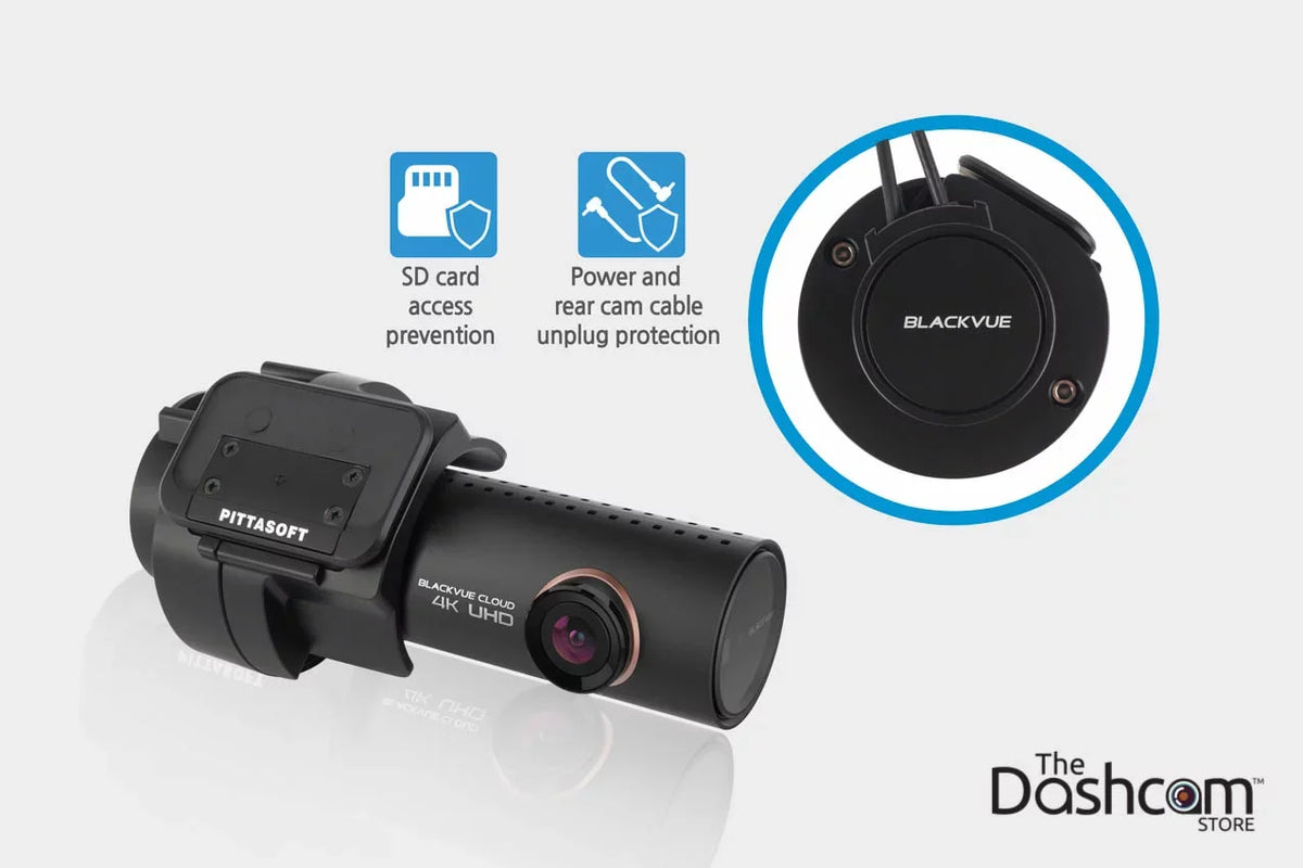 4K GPS Dashcam for Card and Memory DR900S-2CH Dual Rear BlackVue Front 64 WiFi Cloud-Capable w/ Lens GB