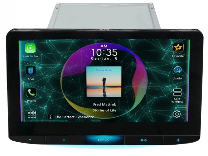 HD 10.1" KW-Z1000W Receiver+Dash Monitor Carplay Cam Car Wireless JVC