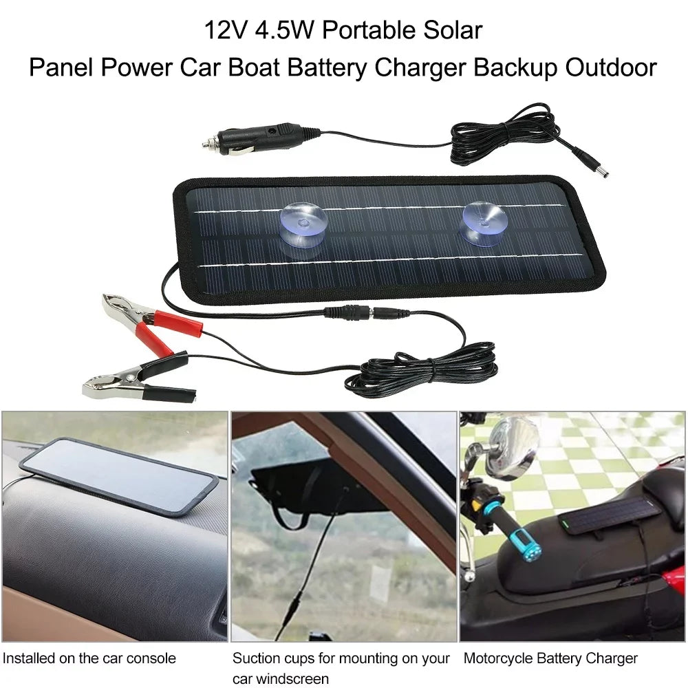 Huiop Solar 12v PanelCar Portable Solar 4.5w Solar 12v Buzhi Boat Spirastell 12v Panels Battery Solar Car BatteryCar Boat Boat Panel, Rv Panels Portable 4.5w Qisuo