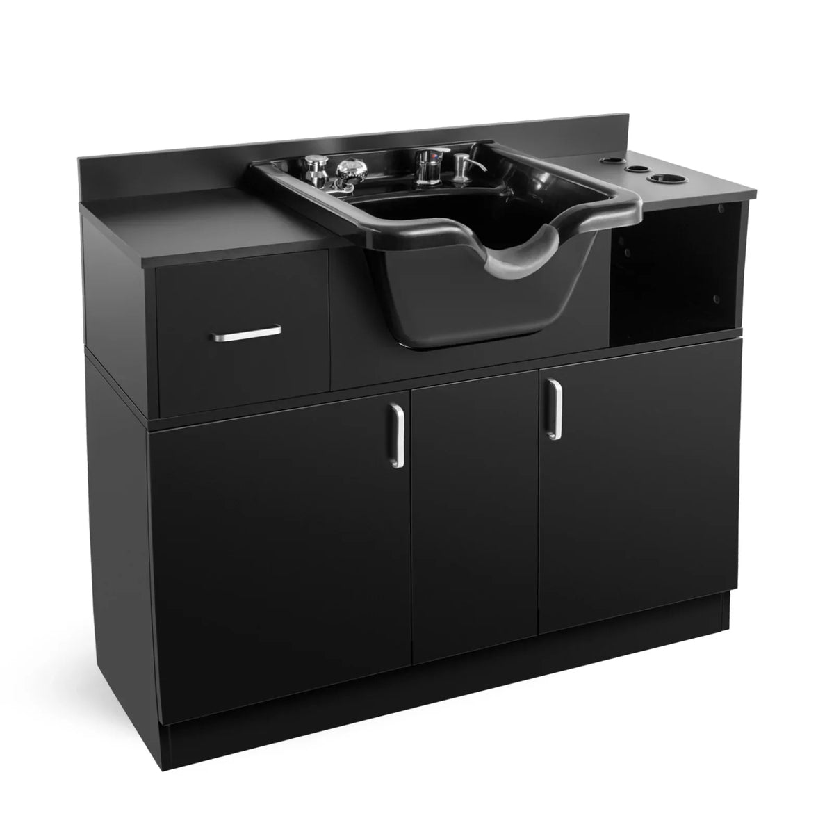 Dryer Sink USB,Hair hand with Hair Holes,P Station Salon Trap,Drawer(Black) Backwash Beauty Shampoo Artist