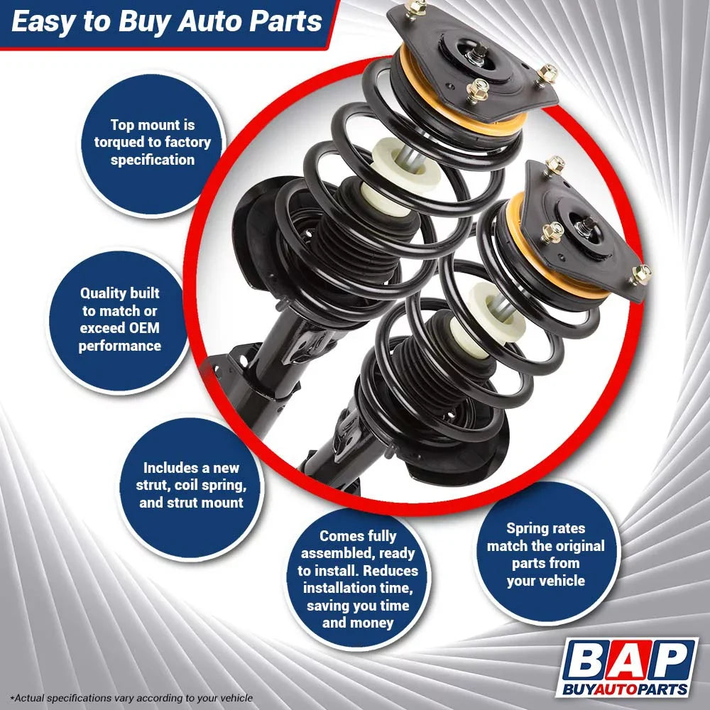 Rear For Spring Front Police & Taxi Impala - Set Shock Chevy Strut 2000-2011 Buyautoparts