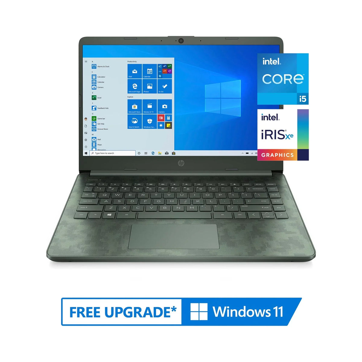 Camo, Intel 14" 14-dq2088wm HP i5-1135G7, Windows 10, Digi Core RAM, 256GB 8GB SSD,