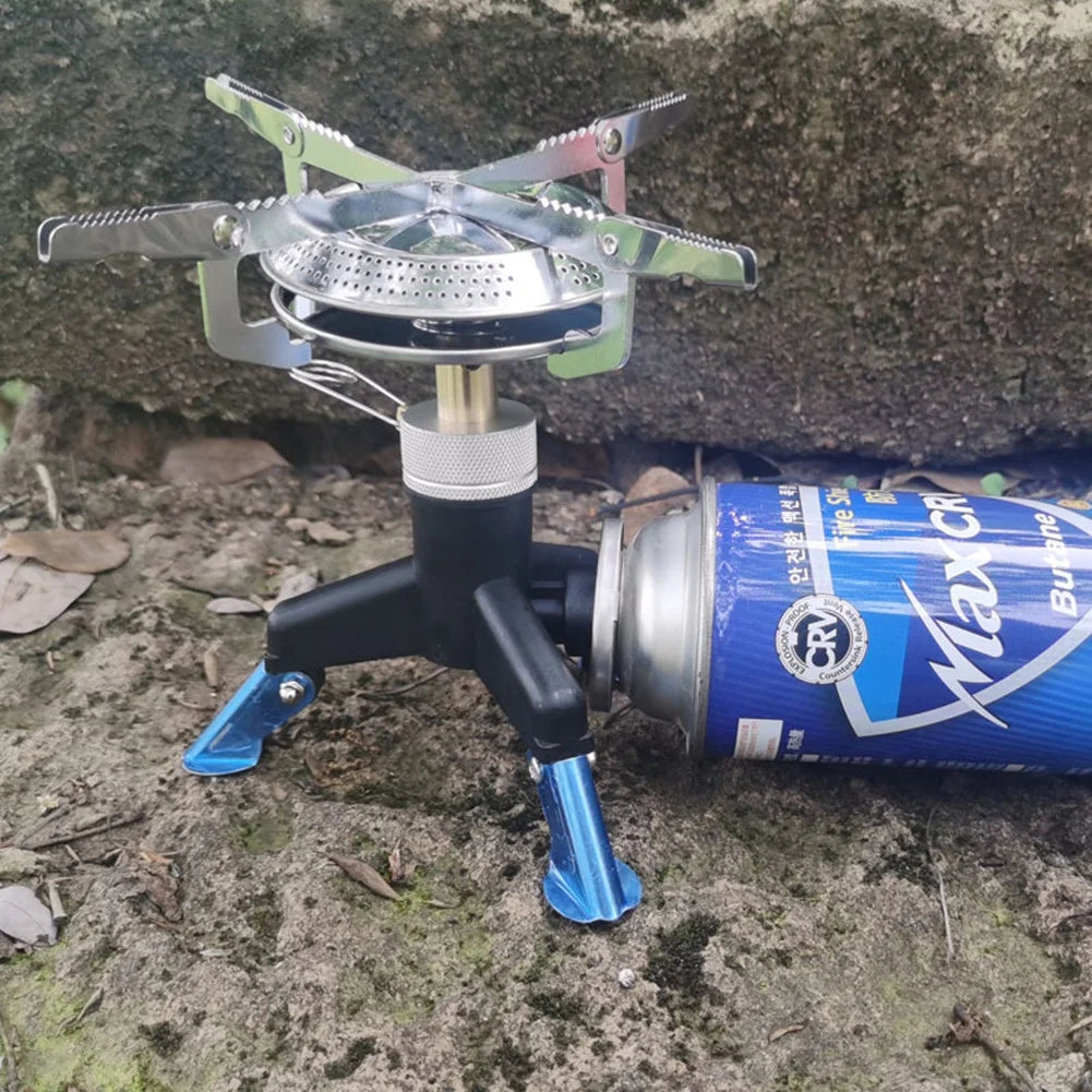 Foldable Cooking Mini Camping Burner Stove Gas Picnic Hiking Propane Accessories