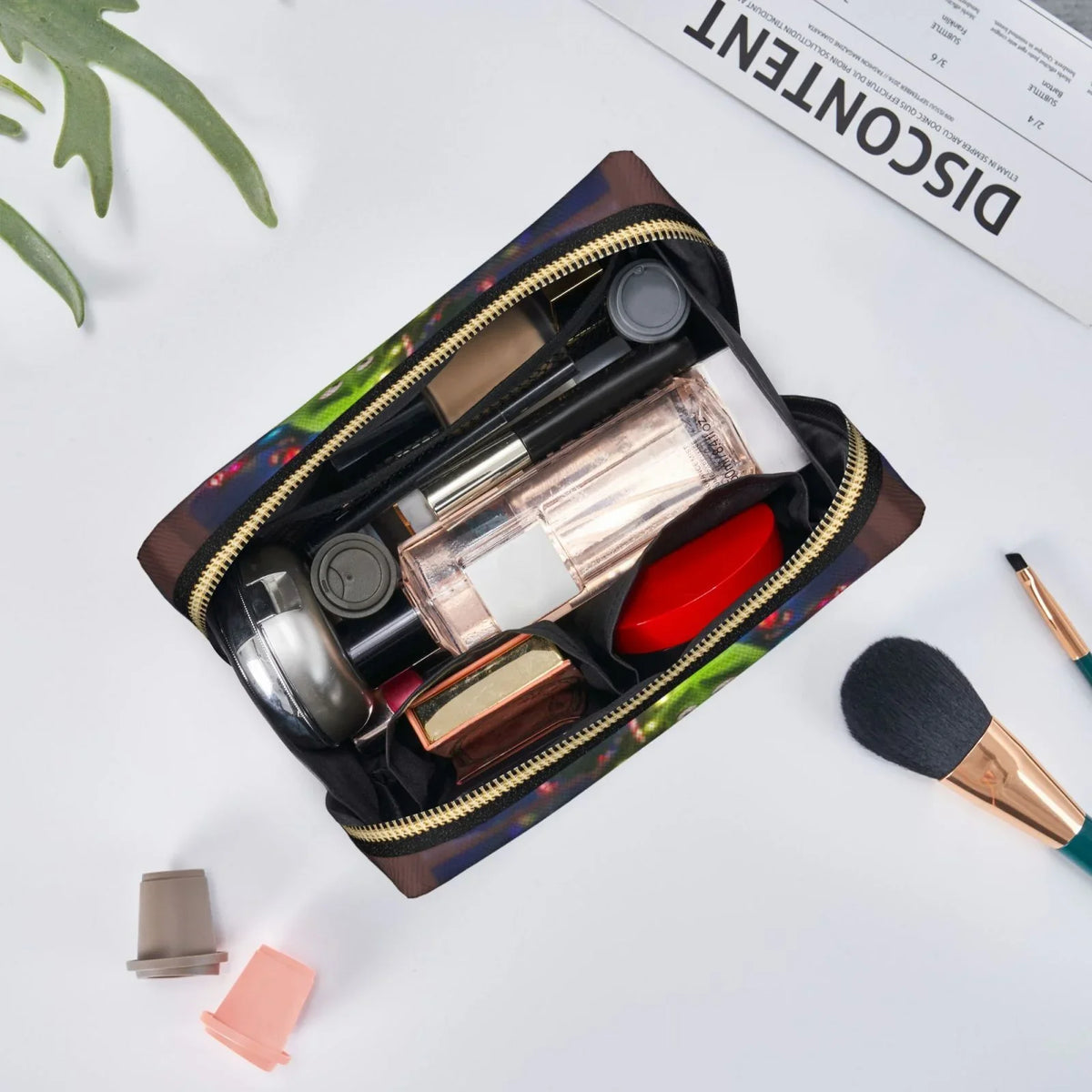 Storage Makeup Travel Purse Organizer Grinch Film Portable Bag Leather Bag Pouch Toiletry Gift Cosmetic