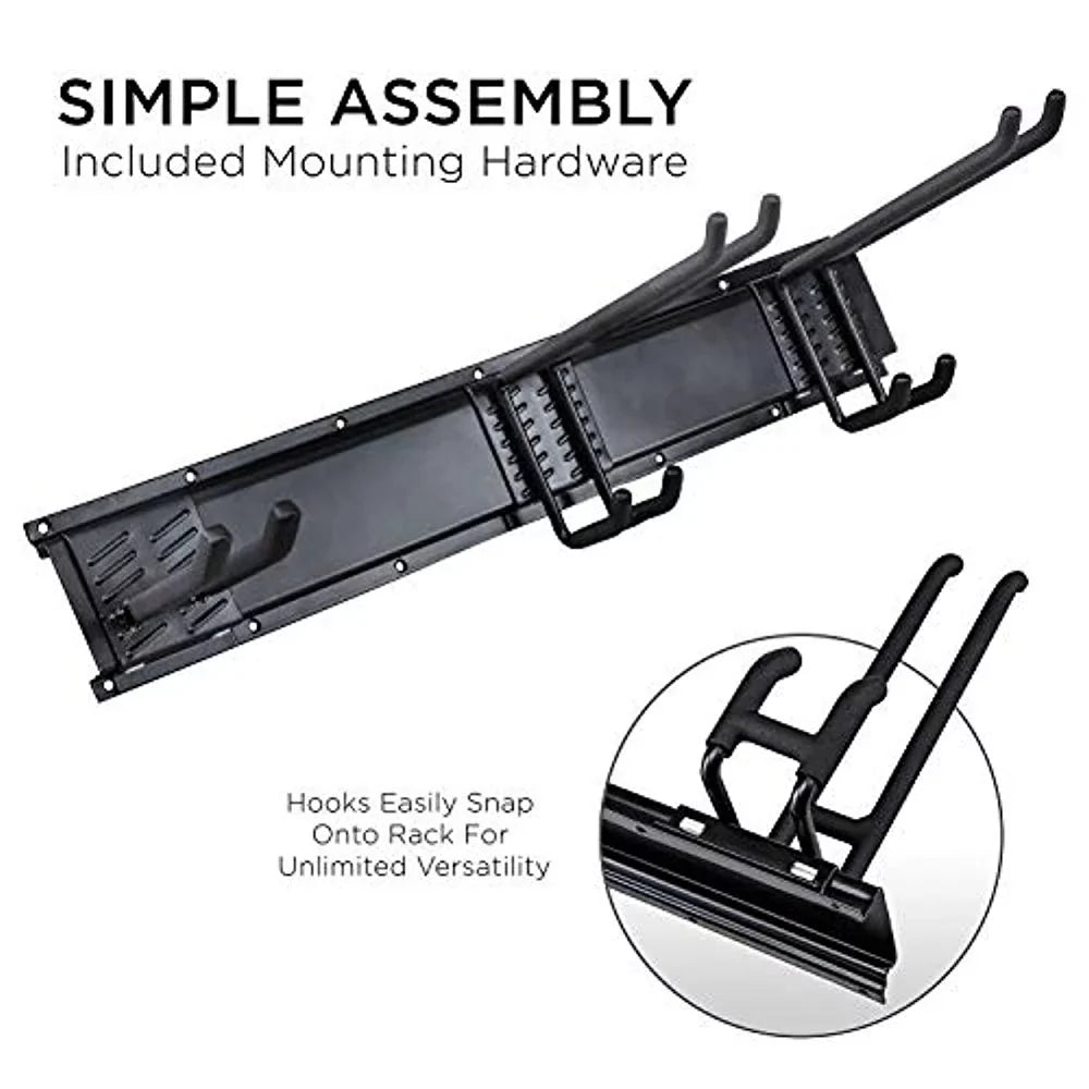 Garage Tool Piece Mounted RaxGo 8 Wall Storage Garage Organizer Rack,