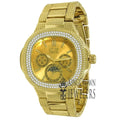 Watch Gold Jojino Tone 14K Diamonds Band Yellow Simulated Resistance Jojo Metal Rodeo liquid Joe