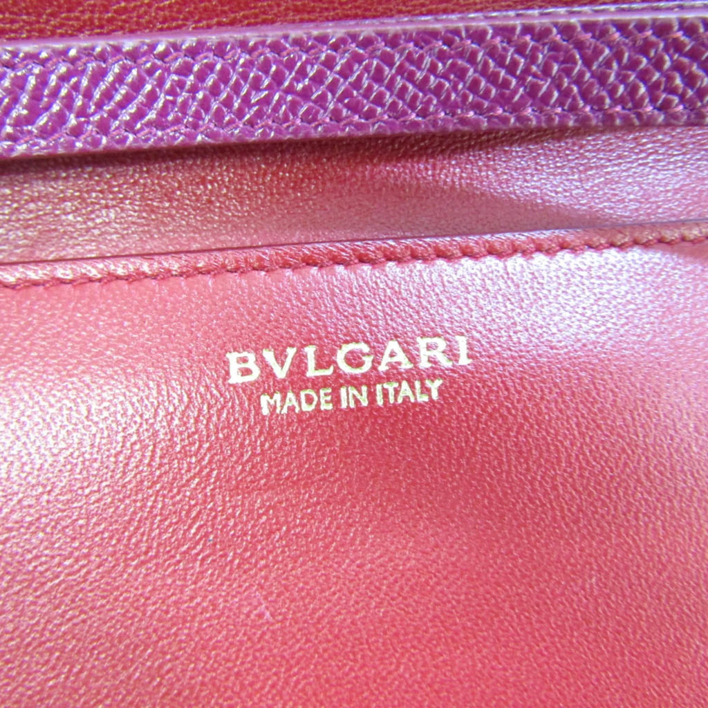 Bvlgari Bvlgari Leather (Good) Bvlgari Purple,Red Wallet Color Pre-Owned 281715 Women's Phone