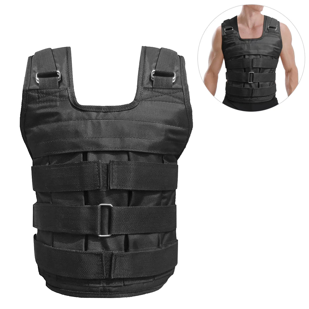 Load Vest Exercise Cloth Adjustable Empty Weighted Oxford Max Jacket 50kg for Lixada Training Strength