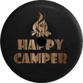 Backup Wood Jeep RV 2018 JL Wrangler 2019 Tire Inch for Cover Barn Spare Distressed 32 Happy Camper Campfire Camera