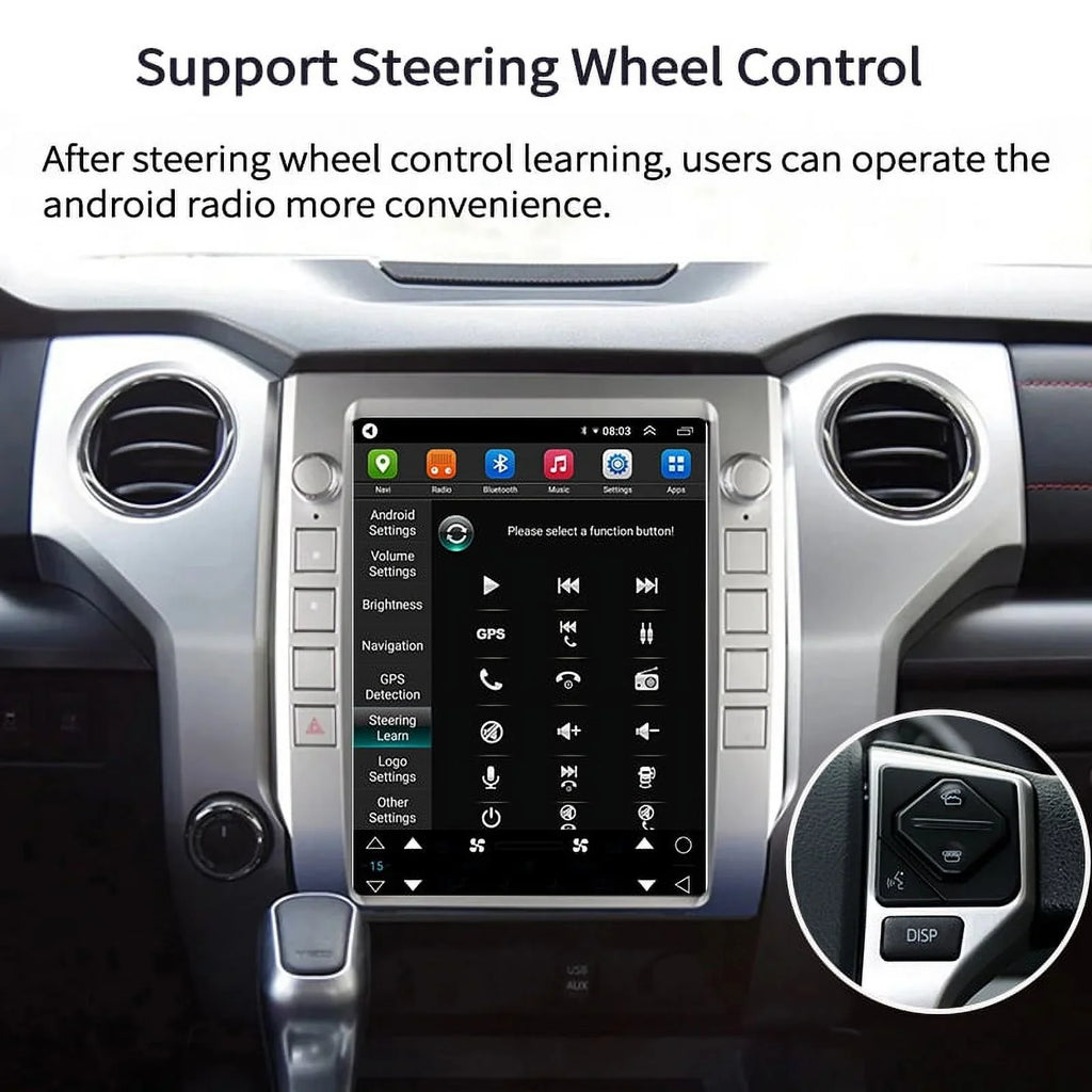 Inch Head For Radio Auto , 4GB+64GB Android Carplay Car , 2014-2020 Player Tundra Android Unit Car Built-in 12.1 Stereo Multimedia