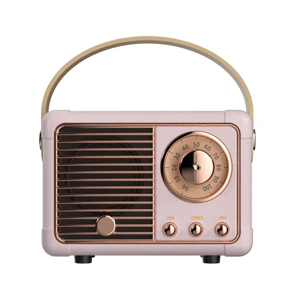 Mini Cute Retro Card High Music Subwoofer Creative grade Radio Wireless exterior Portable Speaker Box Smart
