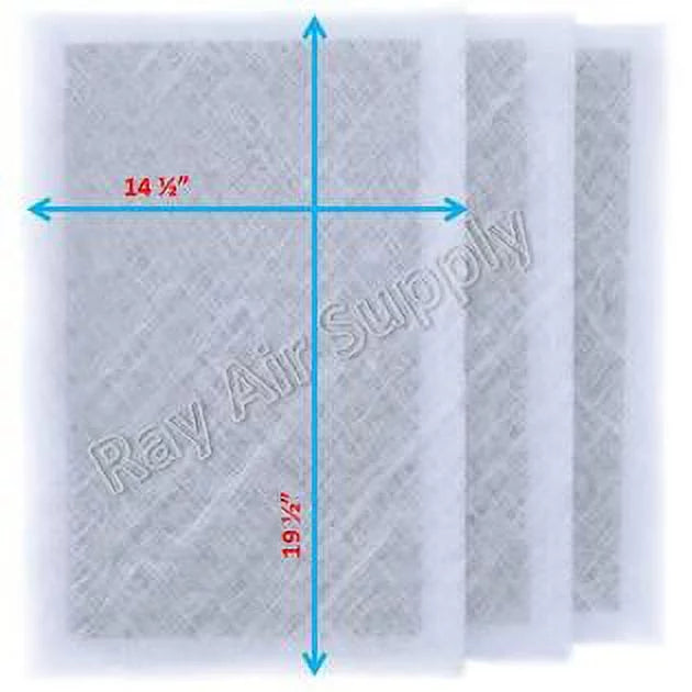 (3 16x22 Pads Replacement RAYAIR WHITE Guard Pack) Air Filter MicroPower with Cleaner Compatible SUPPLY