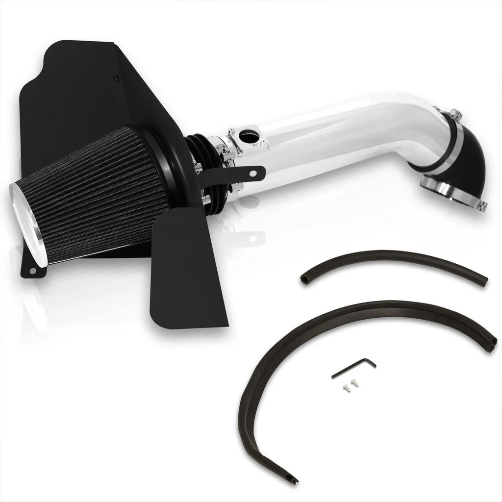 Intake Induction Tahoe Filter Silverado Cold Sierra For Compatible/Replacement Suburban AJP Yukon Escalade V8 Polish Chevy Avalanche Air Shield GMC System Aluminum XL Cadillac Heat Pipe + Distributors