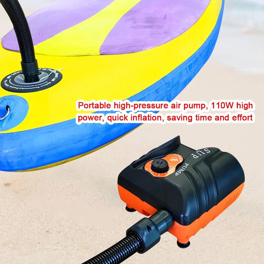 Paddle Boat Pump High Electric Board Pressure Portable moobody Air Pool for Inflatable 110W 16PSI Inflator
