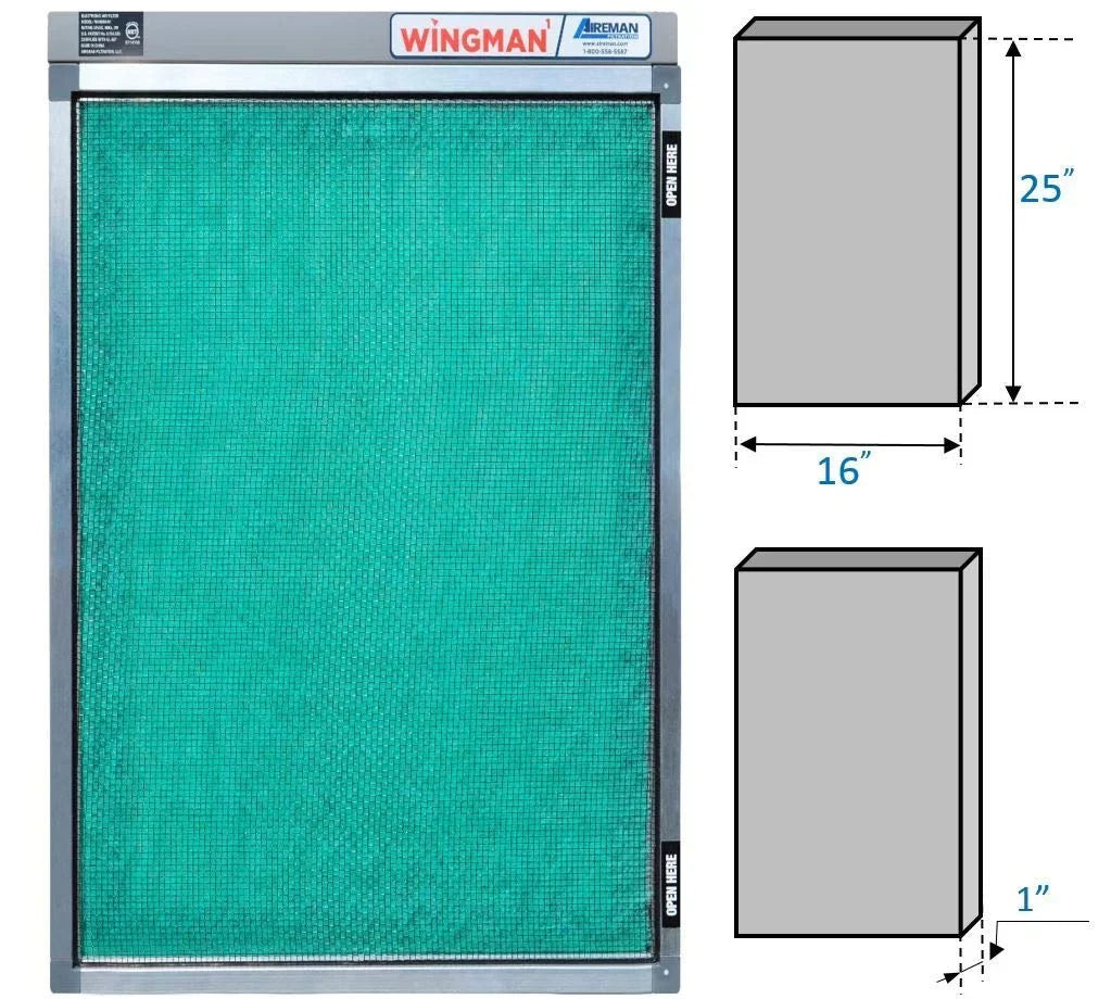 Replace PLUG 16x25x1 Homeowner Electronic Year Including IN! Filter Your and of - AC Furnace Air Air Simply Pads Current Replacement Supply Filter Installed- IT