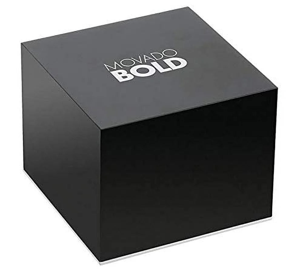 Men's Bold Movado Steel Watch Gold strap Ion-Plated Silicone Case, Swiss Fusion