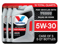 5 Mileage QT, Motor MaxLife 3 High Full Valvoline Oil 5W-30 Synthetic Case of