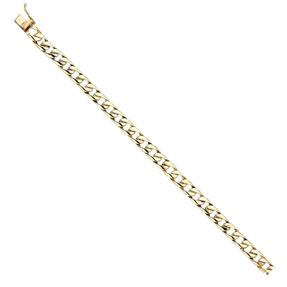 Men Gift Jewelry Yellow Gold | for | Link Chain for 8" and Bracelets - Elegant Weight 14k Women 14KY 14.7 Men’s Cuban | Gold Bracelet