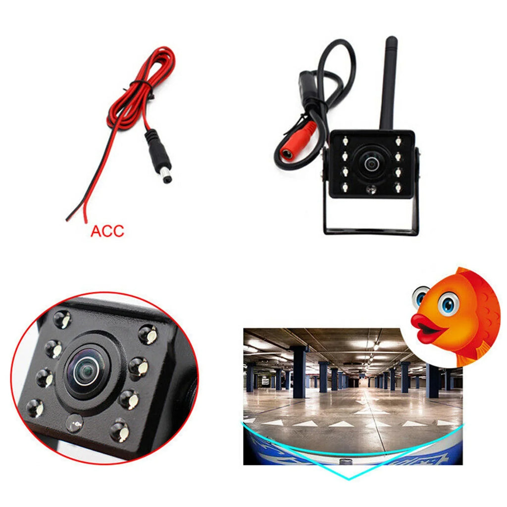 Camera, Monitor IP67 View Camera Reverse Wireless Wireless Automobile LED Rear Night Car Backup Waterproof Bus WiFi 12V~36V Reversing Vision Truck HD