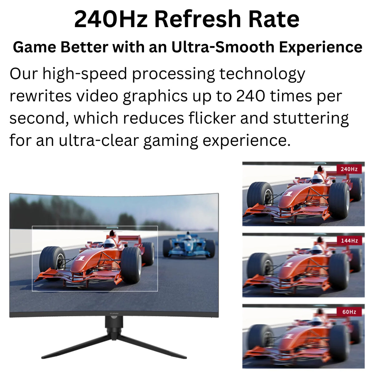 AMD 27" Premium Monitor FHD Funai Gaming (FGM-27F445) FreeSync™ Enabled 1ms, 240Hz, VA, HDR,