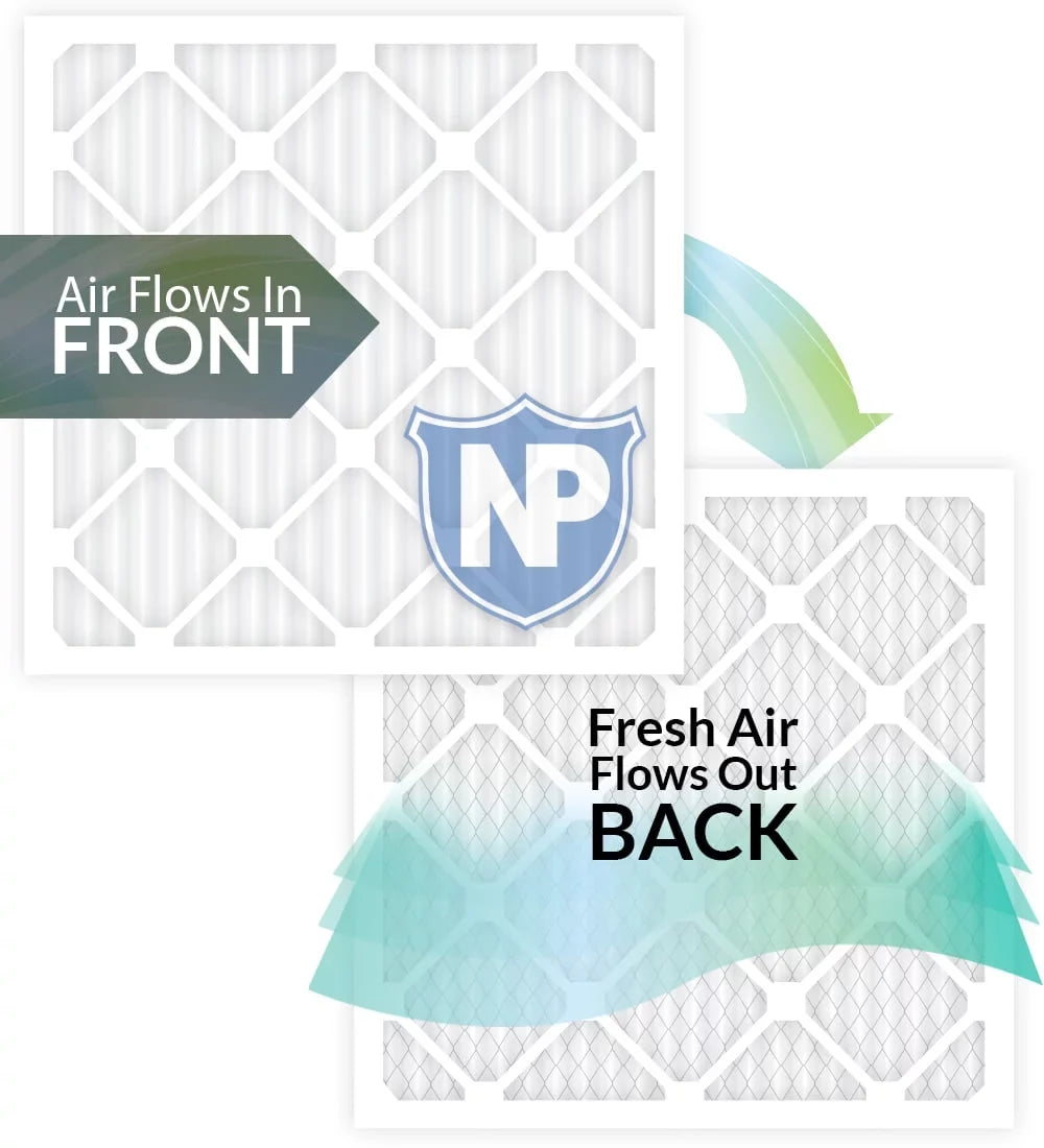 6 16x20x1 MERV Pleated Air Filters (15_1/2x19_1/2) 8 Pack