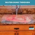 Cover, and Out Liquids coverage Sight- cover, Rose Design: double Debris sink sizes. 2 for through of Décor adjustable Kitchen dimension Hot/Cold Jenny's Sink pass Designs, Sink -SK2-JR2-a 5 39.5"X20" Home